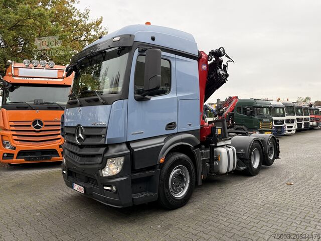 شاحنة للخدمة الشاقة Mercedes-Benz Actros 2548 LS 6X2 Kran HMF 3220 bis 16 Meter