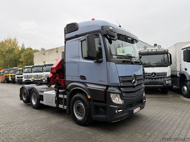 شاحنة للخدمة الشاقة Mercedes-Benz Actros 2548 LS 6X2 Kran HMF 3220 bis 16 Meter