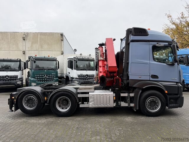 شاحنة للخدمة الشاقة Mercedes-Benz Actros 2548 LS 6X2 Kran HMF 3220 bis 16 Meter
