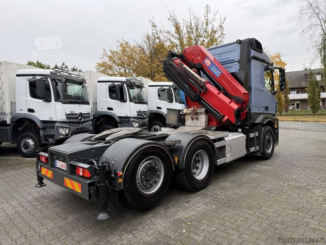 شاحنة للخدمة الشاقة Mercedes-Benz Actros 2548 LS 6X2 Kran HMF 3220 bis 16 Meter