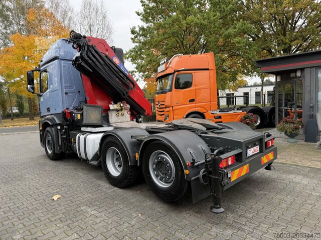 شاحنة للخدمة الشاقة Mercedes-Benz Actros 2548 LS 6X2 Kran HMF 3220 bis 16 Meter