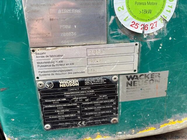 Minidumper WACKER NEUSON 5001 Compact Dumper