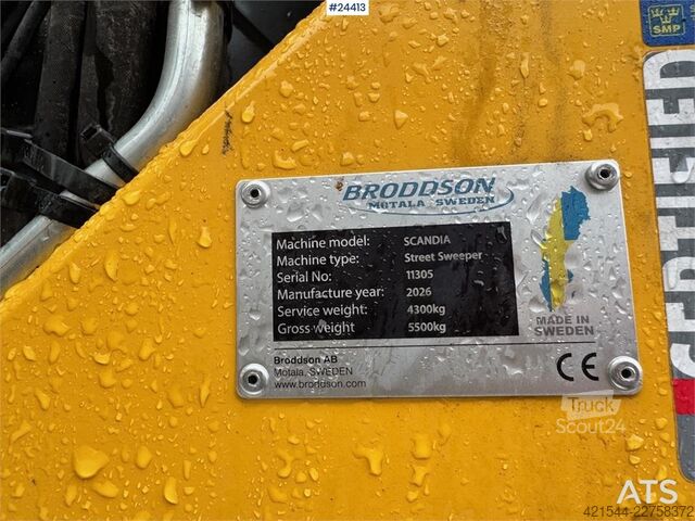 Kadunlakaisukone Broddson Scandia Sweeper – only approx. 40 hours!