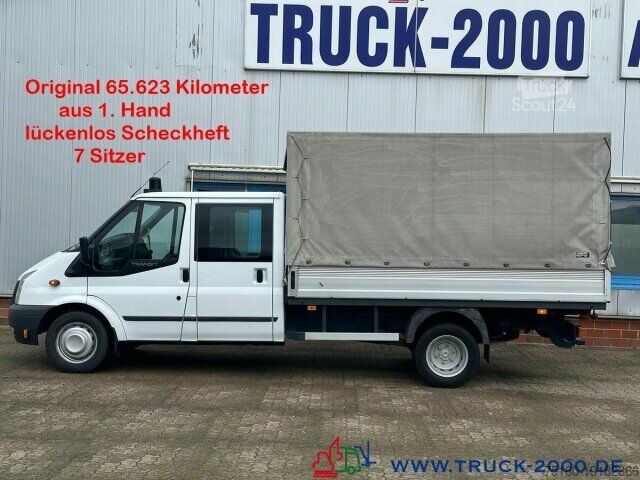 Curtain sider van Ford Transit FT 460 DoKa 7 Sitzer Nur 65.623KM 1.Hand