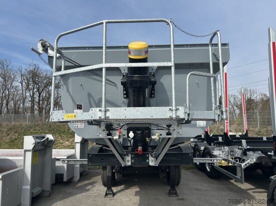Kipper Auflieger SCHWARZMüLLER STAHLRUNDMULDE 25 M³, LIFTACHSE, ROLLPLANE, SAF ACHSEN,  SOFORT VERFüGBAR
