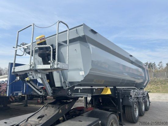 Kipper Auflieger SCHWARZMüLLER STAHLRUNDMULDE 25 M³, LIFTACHSE, ROLLPLANE, SAF ACHSEN,  SOFORT VERFüGBAR
