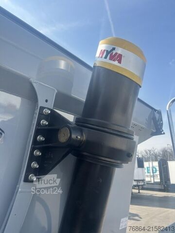 Kipper Auflieger SCHWARZMüLLER STAHLRUNDMULDE 25 M³, LIFTACHSE, ROLLPLANE, HYDR. KLAPPE SOFORT VERFüGBAR