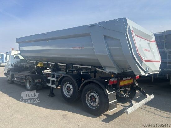 Kipper Auflieger SCHWARZMüLLER STAHLRUNDMULDE 25 M³, LIFTACHSE, ROLLPLANE, HYDR. KLAPPE SOFORT VERFüGBAR