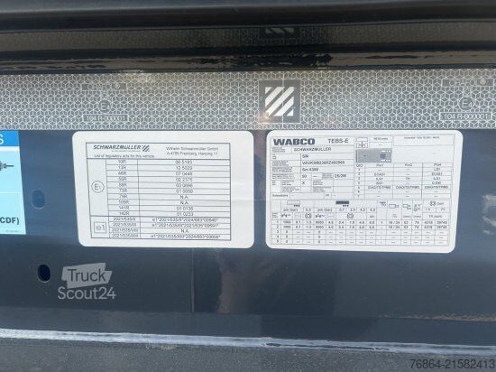 Kipper Auflieger SCHWARZMüLLER STAHLRUNDMULDE 25 M³, LIFTACHSE, ROLLPLANE, HYDR. KLAPPE SOFORT VERFüGBAR