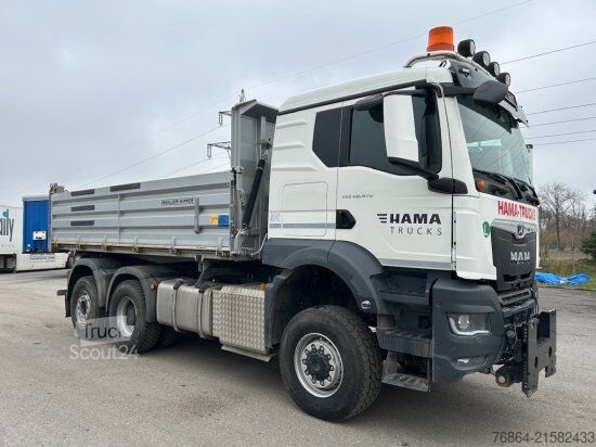 Háromirányú billenő teherautó MAN TGS 28.470 6X4X4, MEILLER,  WINTERDIENSTAUSRüSTUNG, ACHSLIFT, LENKACHSE