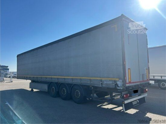 Auflieger mit Pritsche & Plane SCHMITZ PALETTENKASTEN, LIFTACHSE, EDSCHA