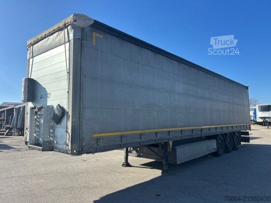 Auflieger mit Pritsche & Plane SCHMITZ PALETTENKASTEN, LIFTACHSE, EDSCHA