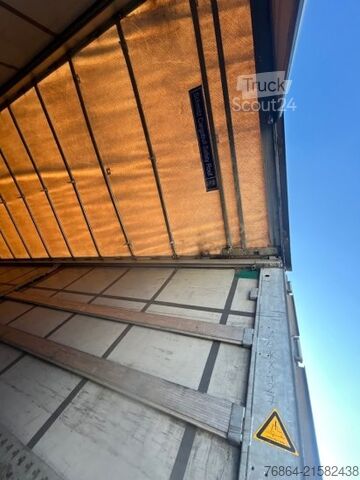 Auflieger mit Pritsche & Plane SCHMITZ PALETTENKASTEN, LIFTACHSE, EDSCHA