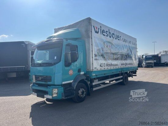 Valníkový nákladní automobil s plachtou VOLVO FL 240 4X2R, PLANE, MANUAL, E4, LADEBORDWAND,