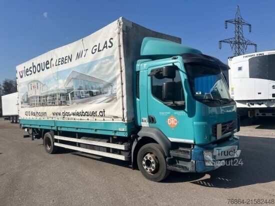 Valníkový nákladní automobil s plachtou VOLVO FL 240 4X2R, PLANE, MANUAL, E4, LADEBORDWAND,