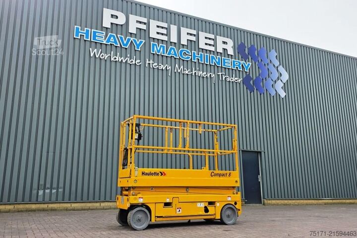 Nůžkový výtah Haulotte Compact 8 Electric, 8.2m Working Height, 350kg Cap