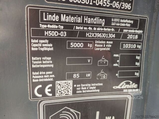 Eléctrico - 4 ruedas Linde H50D-03/396 EVO