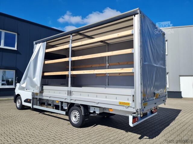 Samochód dostawczy z plandeką Renault Master 3,5t Pritsche Schiebe Plane dCi 170