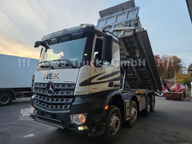 Camion ribaltabile trilaterale MERCEDES-BENZ Arocs 3243 / 8X4 / Ret / Meiller Bordmatik