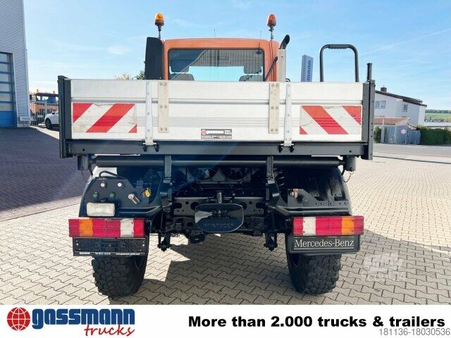 Speciale doeleinden vrachtwagen Unimog U 300 4x4, Kipper, Kommunalhydraulik, VarioPilot,