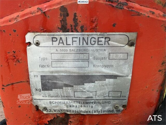 Palfinger PK11000-kran med svetsfästen Palfinger PK11000 Crane with Welding Mounts