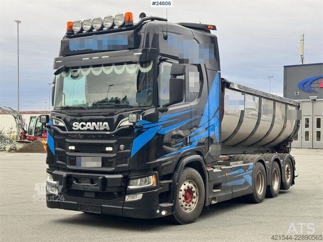 Sistem ruku kuke Scania R650 Tridem Hooklift Truck – Equipped for Snow Plo