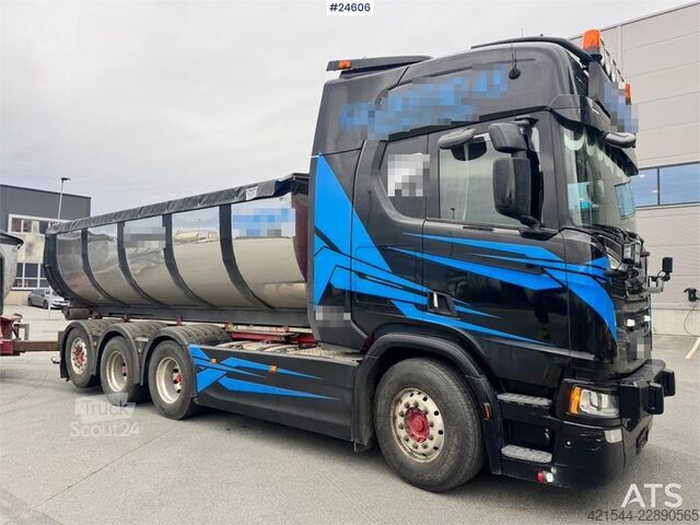 Sistem ruku kuke Scania R650 Tridem Hooklift Truck – Equipped for Snow Plo
