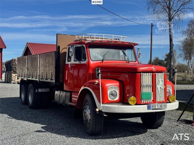 Автокран Scania LS110 Bonnet Truck – Tipper/Crane Truck – HIAB 650