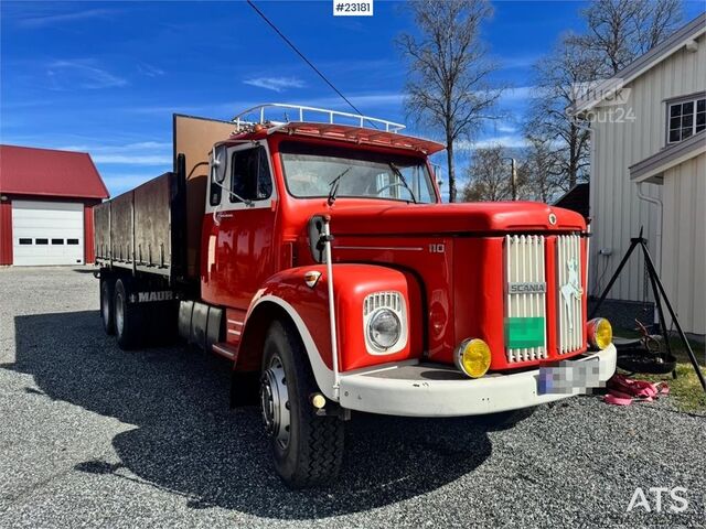 Автокран Scania LS110 Bonnet Truck – Tipper/Crane Truck – HIAB 650