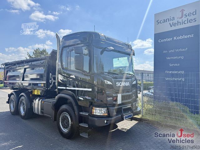 Háromirányú billenő teherautó Scania G460 - 6x4 - MEILLER DSK BORDMATIK - NewTires