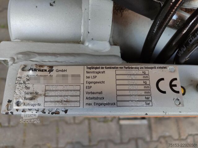 Horquilla doble para paletas Durwen DPK30C