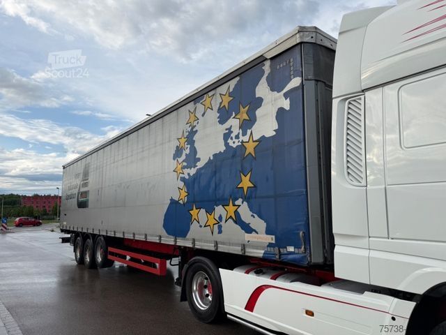 Åpen semitrailer med presenning SCHWARZMÜLLER S1 Pritsche+Plane+Schiebeplane/COIL/Luft-Lift
