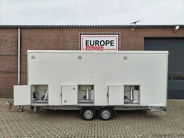 Sanitaire containers EASYWAGON AANBIEDING 3 persoons mobiele badkamer douchewa...