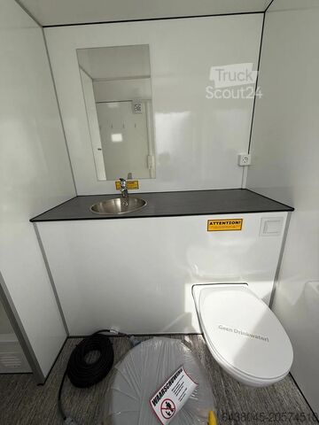 Sanitaire containers Scanvogn Mobiele badkamers groot ingekocht Deense kwalit...