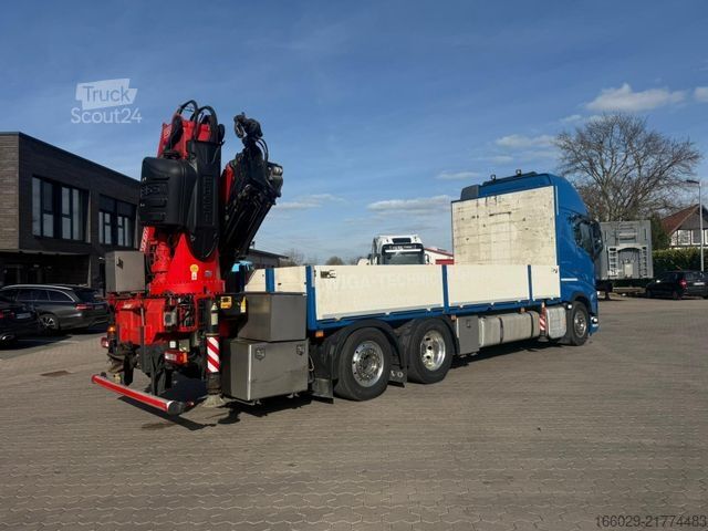 Бортовой грузовик VOLVO FH 500 6x2 Container Pritsche Fassi F455 Kran