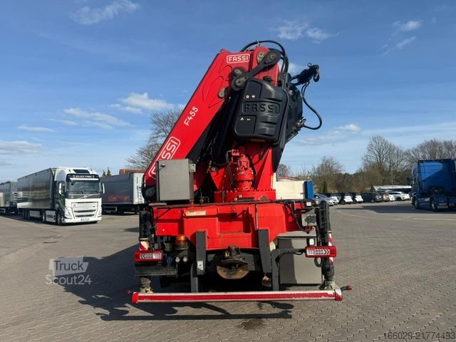 Kravas automašīnai uzstādīts celtnis VOLVO FH 500 6x2 Container Pritsche Fassi F455 Kran