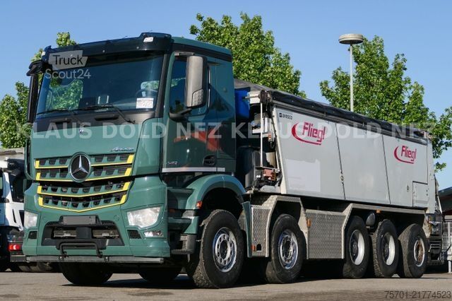 Tovornjak prekucnik MERCEDES-BENZ Arocs 4451 Fliegl Asphaltmulde mit Schubboden