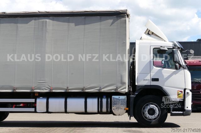 Platformas kravas automašīna ar tentu VOLVO FM 330 Pritsche Plane Edscha LBW Euro 6