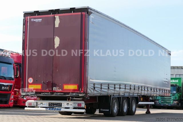 Відкритий напівпричіп з тентом KRONE SD Pritsche Plane XL MegaLiner Edscha Bordwände