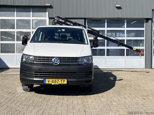 Платформенный грузовик с краном VW Transporter 2.0 TDI L2H1 DC Euro 6 Hiab 013T La...