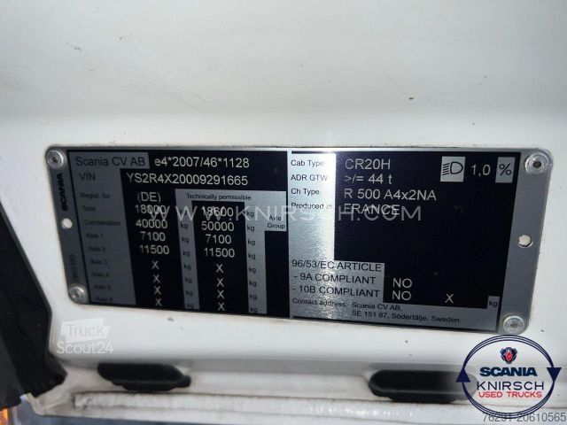 Φορτηγό επικίνδυνων υλικών SCANIA R500A4X2NA PTO ADR FL