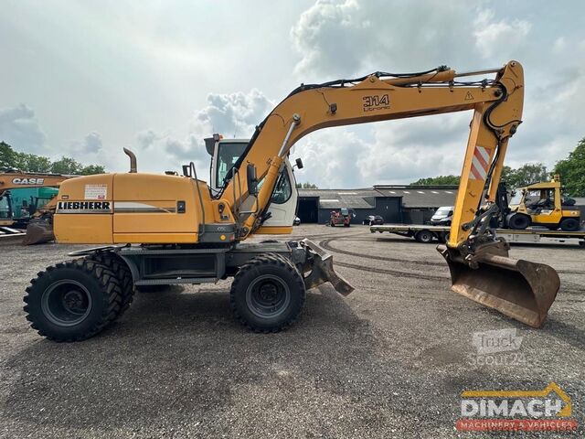 Bager Liebherr A314 LITRONIC Mono giek - airco - 4x4 - nieuwe ...