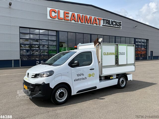 Veículo de recolha de resíduos Peugeot E-Expert 100% elektrisch kippende zijlader