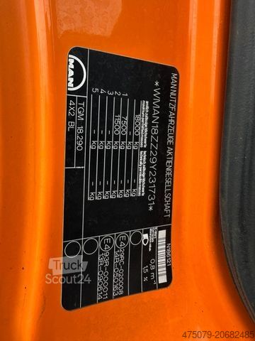 Vakuumtankbil MAN TGM 18.290 / 9.500 Liter / Leistikow