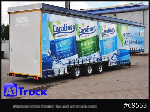 Drankaanhangwagens SCHROEDER,WIESMOOR Schröder Jumbo Hubdach, Getränkeauflieger