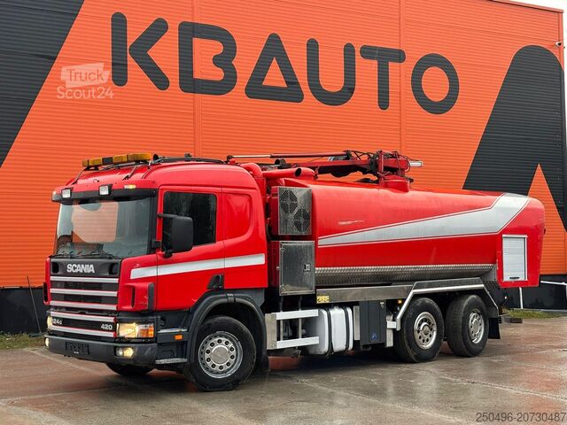 Vacuum truck Scania P 124 6x2*4 KORP&SON / TANK 8000 l / VACUUM Wit...
