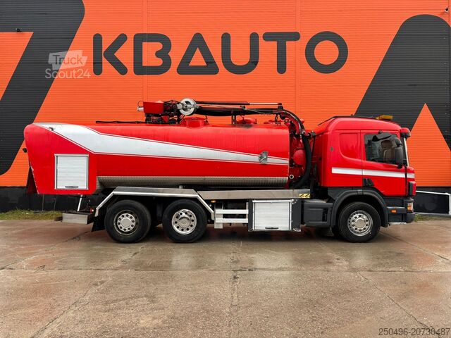 Vacuum truck Scania P 124 6x2*4 KORP&SON / TANK 8000 l / VACUUM Wit...