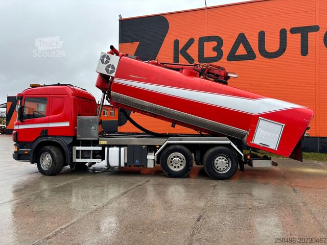 Vacuum truck Scania P 124 6x2*4 KORP&SON / TANK 8000 l / VACUUM Wit...