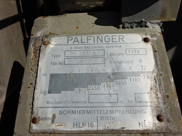 Autocarro con cassone fisso MAN ÖAF 20-320 G1 KAT 6x6 Palfinger Kran