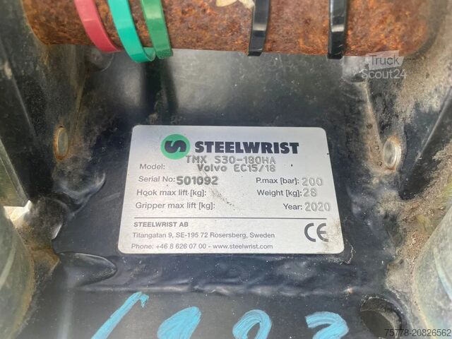 Toca-discos STEELWRIST TMX S30 -180HA | TILT QUICKCOUPLER | TILTING CO...